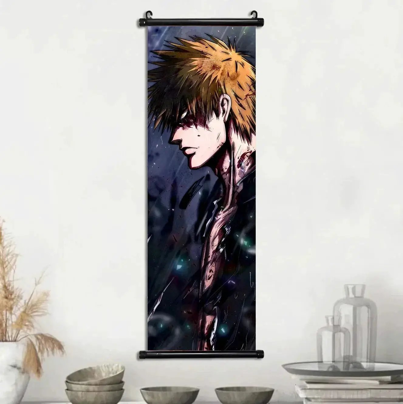 Bleach Wall Art Premium Scrolls Canvas Posters For Living Room - ToylandEU