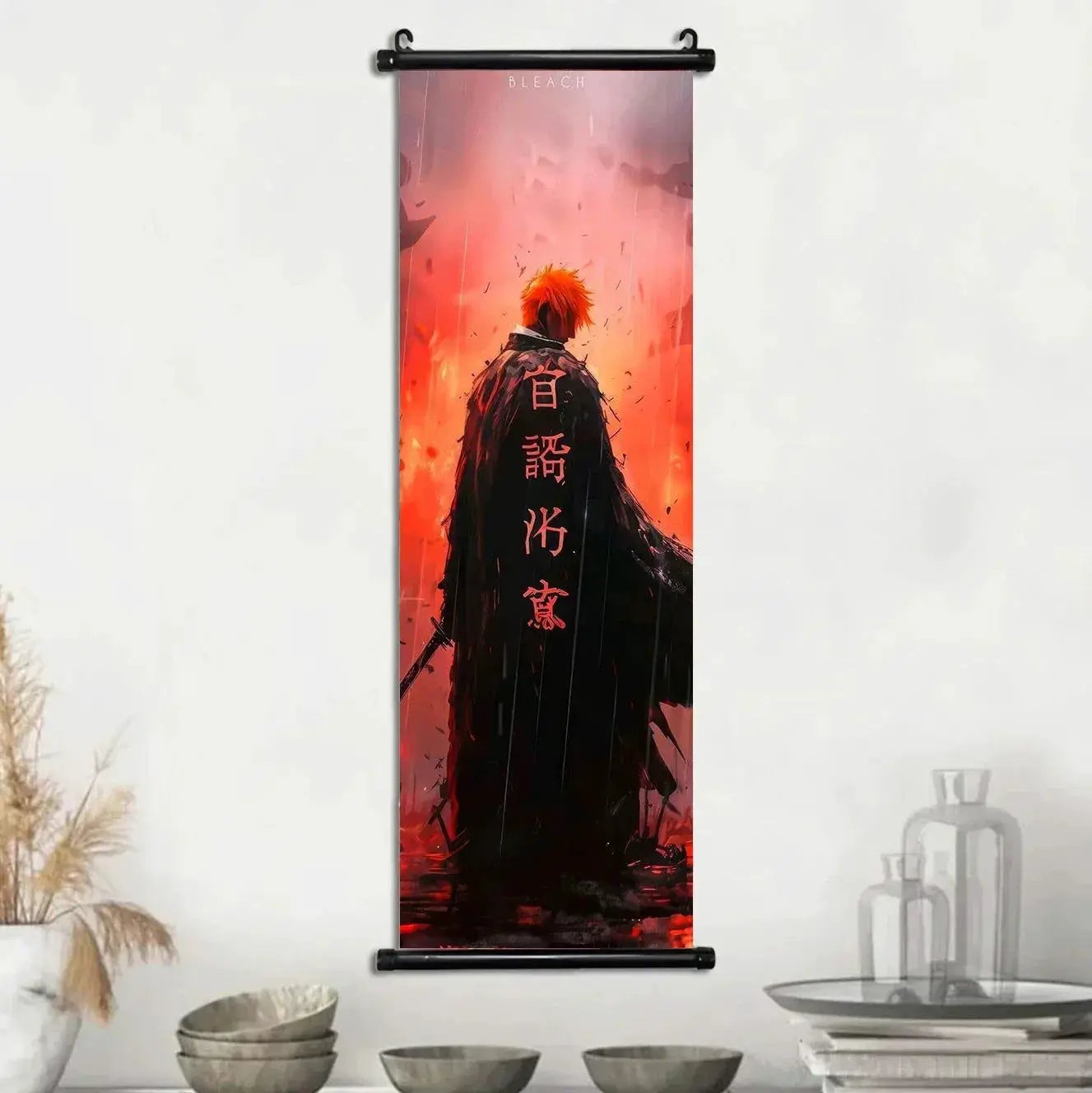 Bleach Wall Art Premium Scrolls Canvas Posters For Living Room - ToylandEU