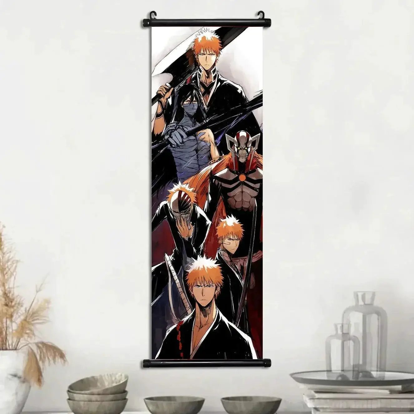 Bleach Wall Art Premium Scrolls Canvas Posters For Living Room - ToylandEU