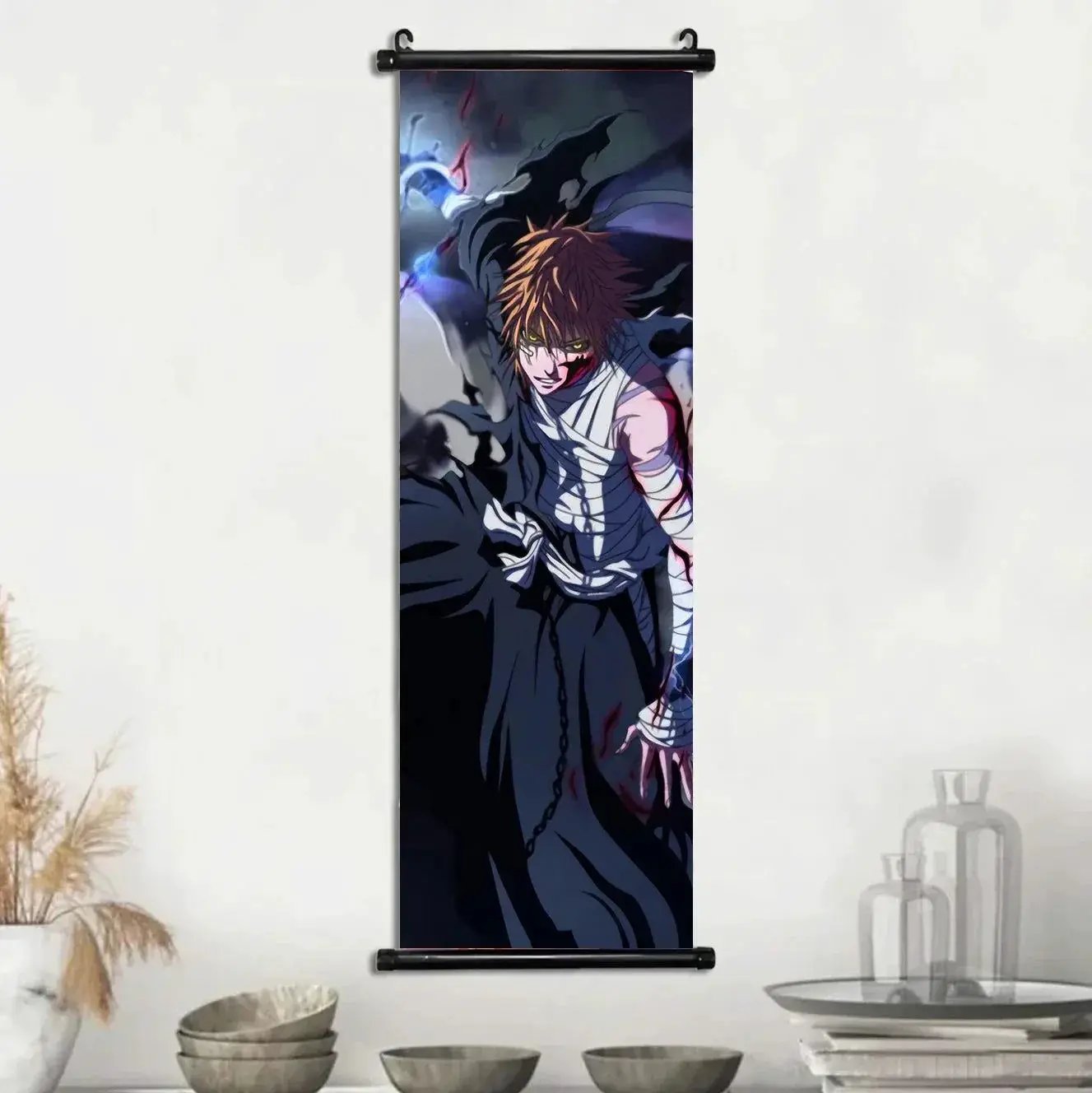 Bleach Wall Art Premium Scrolls Canvas Posters For Living Room - ToylandEU