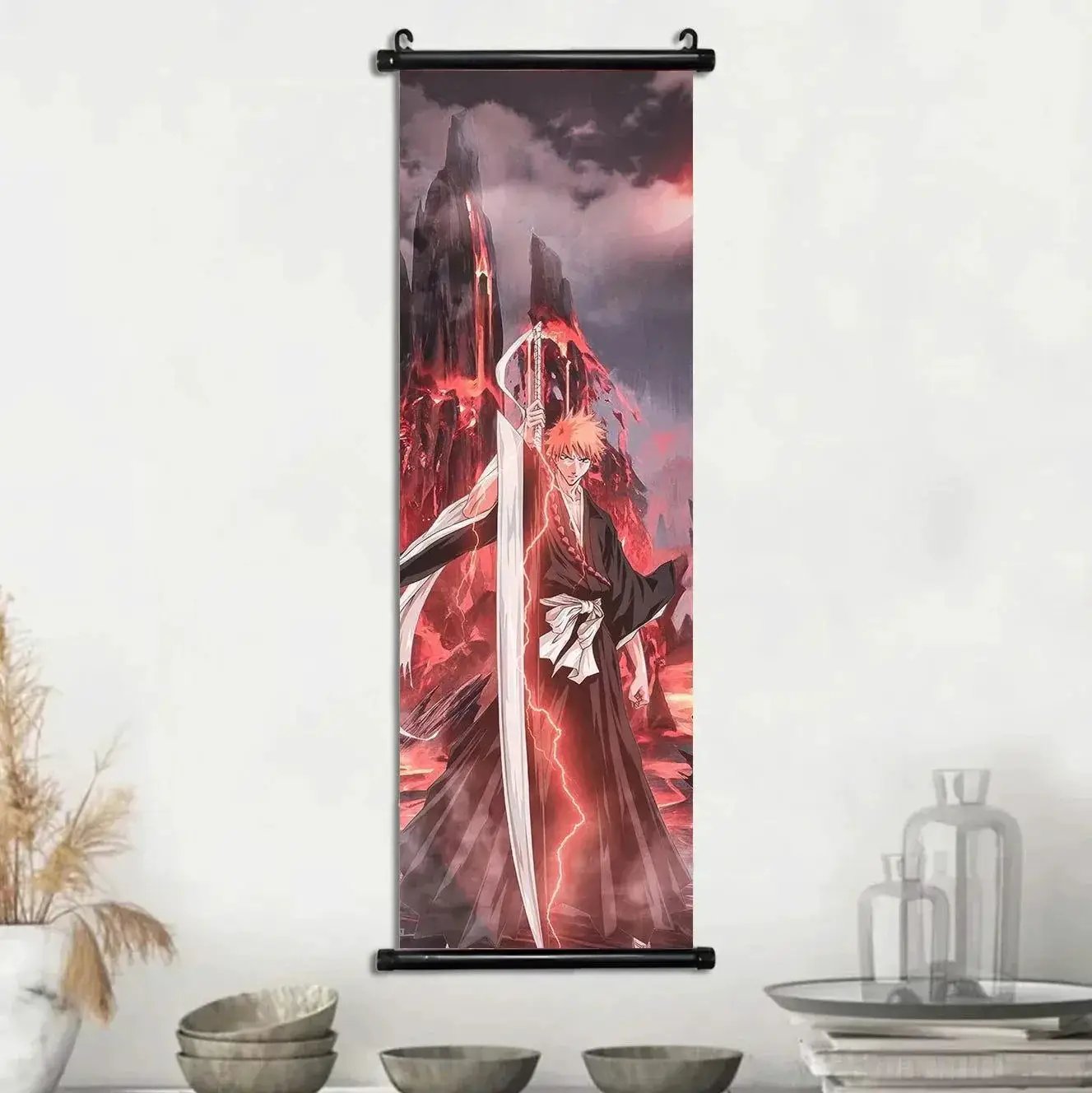 Bleach Wall Art Premium Scrolls Canvas Posters For Living Room - ToylandEU