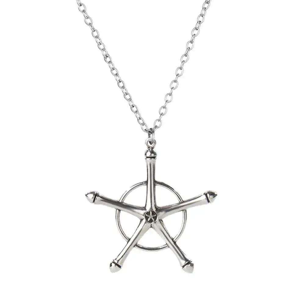 Bleach Ulquiorra Cifer Mask Anime Necklace Fashion Broken Masks Pendant Metal Choker Necklace - ToylandEU