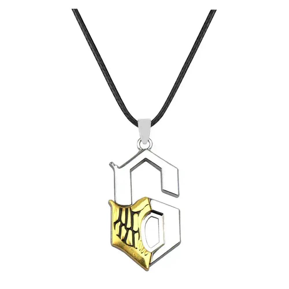 Bleach Ulquiorra Cifer Mask Anime Necklace Fashion Broken Masks Pendant Metal Choker Necklace - ToylandEU