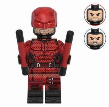 Born Again Daredevil Custom Figure In Red Tactical Suit With Black Accents LEGO Compatible - ToylandEU