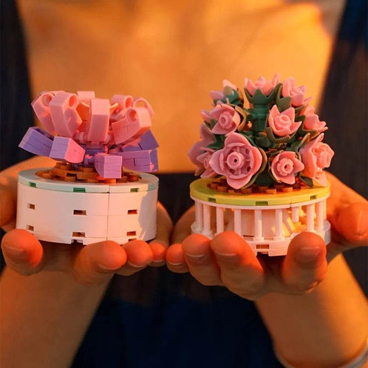 Block City DIY Potted Plants Cactus Bonsai Building Toys - ToylandEU