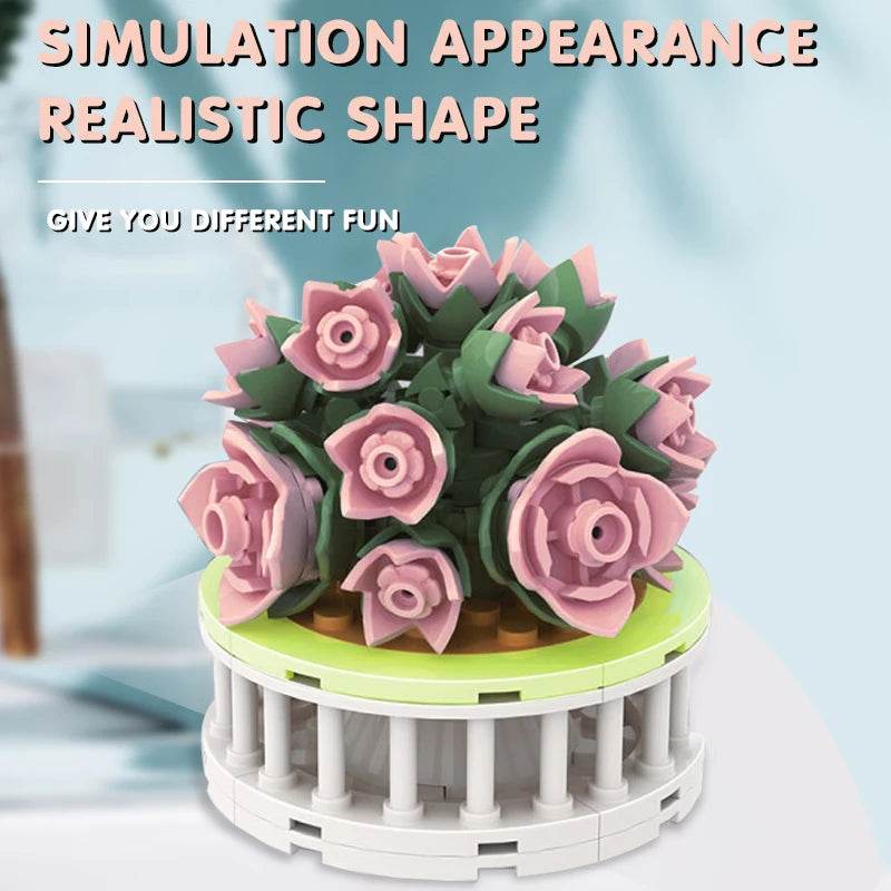 Block City DIY Potted Plants Cactus Bonsai Building Toys - ToylandEU