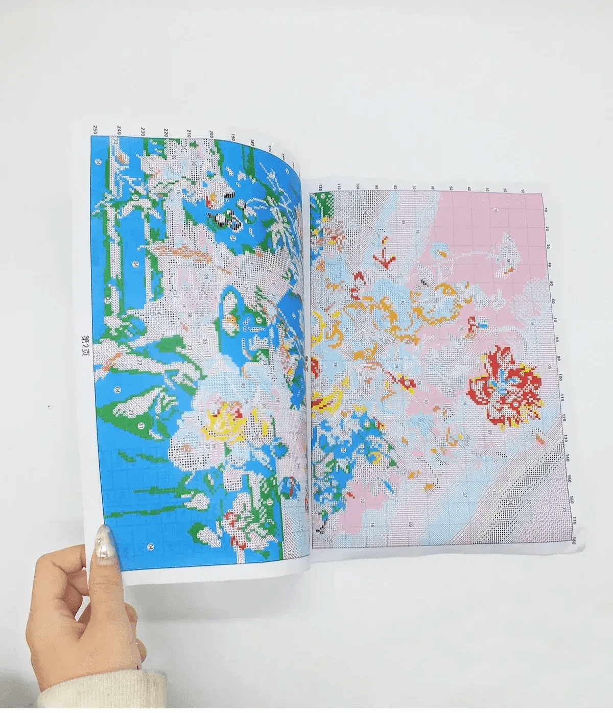  Blooming Floral Cross Stitch DIY Kit - 11CT & 9CT Cotton Thread Embroidery for Home Decor Handicrafts -  ToylandEU™