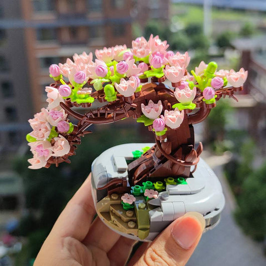 Blossom Pot Plant Building Blocks | Household Decoration