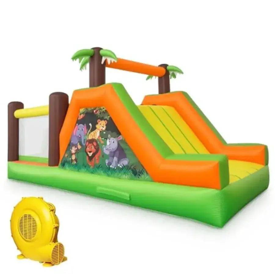  Blue 5in1 Bounce House Durable With Slide And Climb -  ToylandEU™