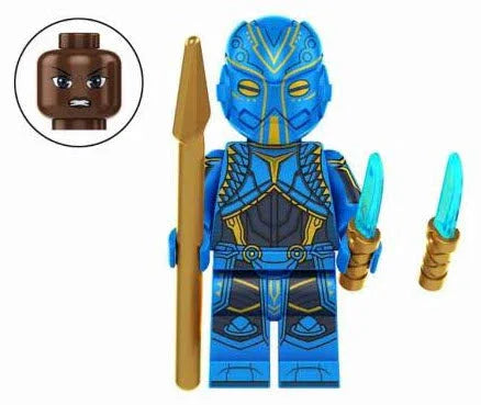 Blue Armor Guard Custom Minifig - ToylandEU