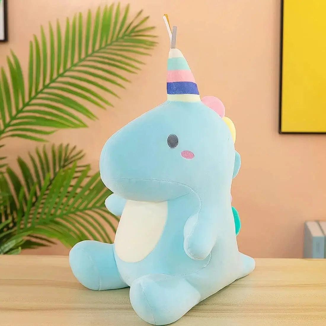  Blue Dinosaur Plush Cozy Pillow Toy For Kids 30cm -  ToylandEU™