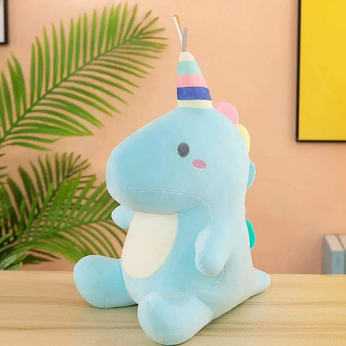  Blue Dinosaur Plush Cozy Pillow Toy For Kids 30cm -  ToylandEU™