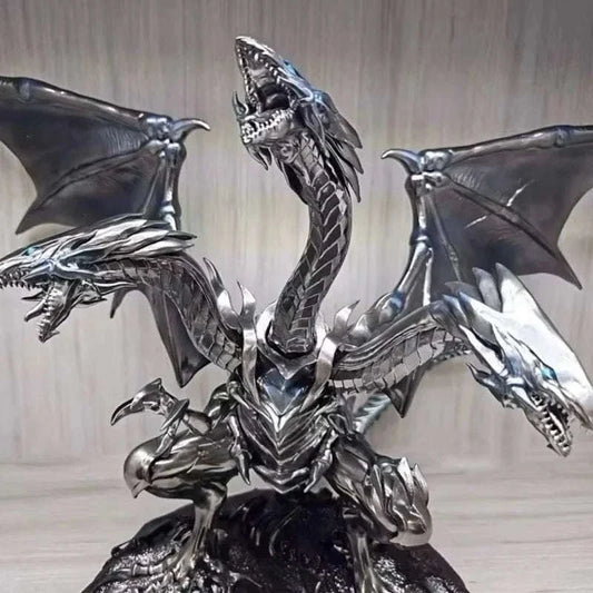  Blue-Eyes Ultimate Dragon Anime Figurine, White Dragon BEWD Yu-Gi-Oh Action Figures PVC Statue 25 CM 