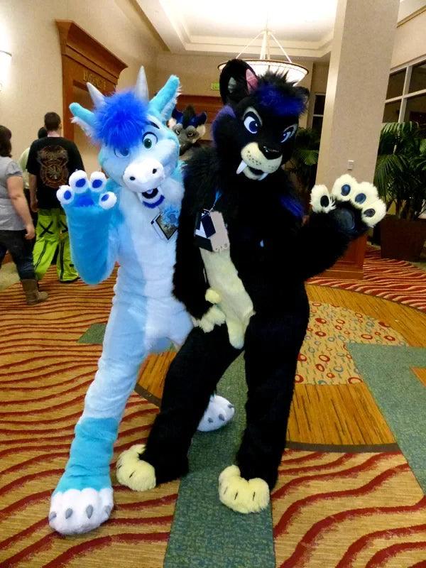  Blue Husky Fursuit Mascot for Adults Realistic Tail -  ToylandEU™