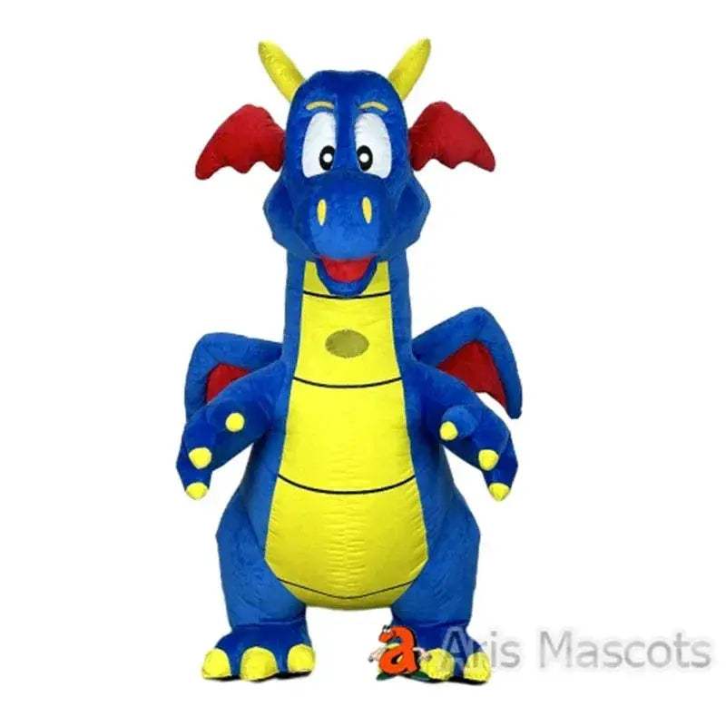 Blue Inflatable Dinosaur Costume for Adults Realistic Full-Body Cosplay - ToylandEU