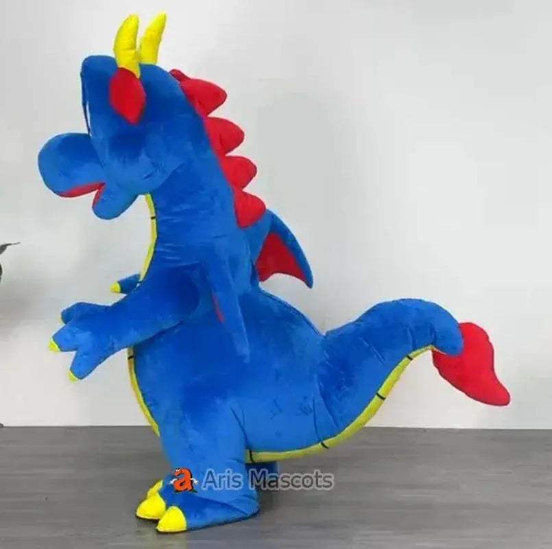 Blue Inflatable Dinosaur Costume for Adults Realistic Full-Body Cosplay - ToylandEU