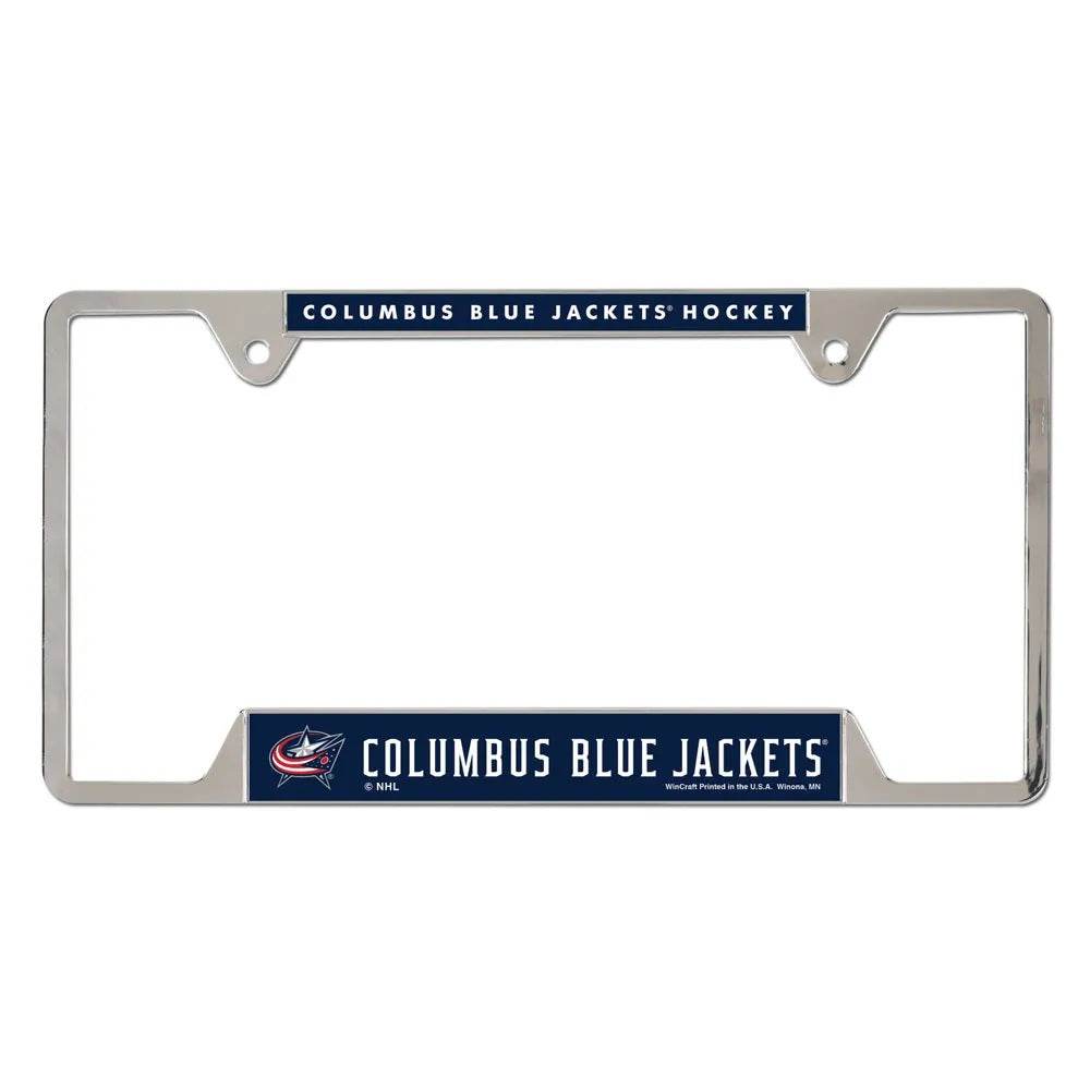 Blue Jackets License Plate Frame Metal Special Order - ToylandEU