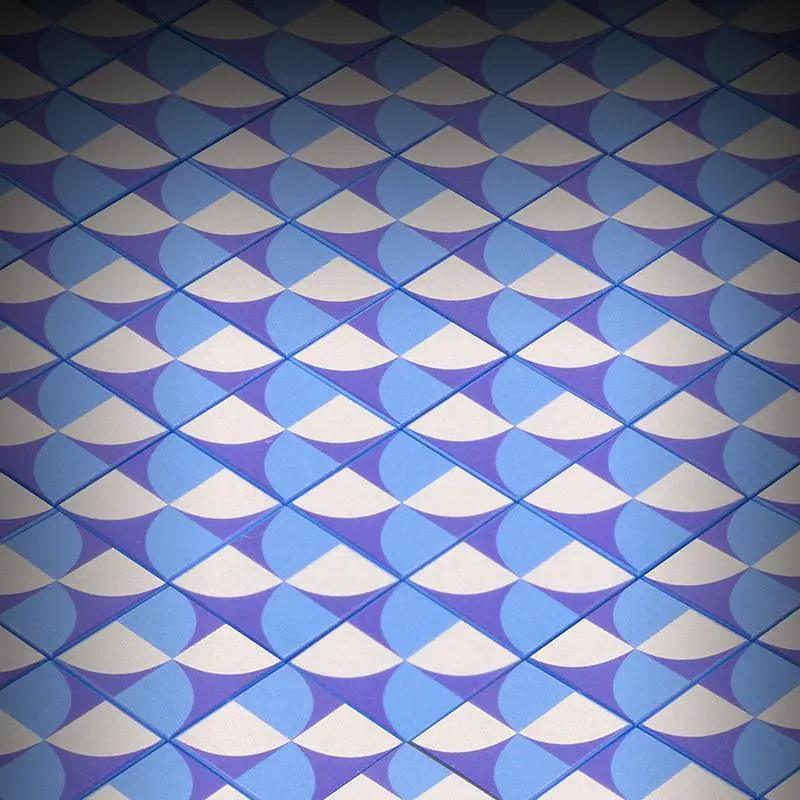  Blue Lightning Scallop Flooring - Custom Printed 2x2 Tile -  ToylandEU™