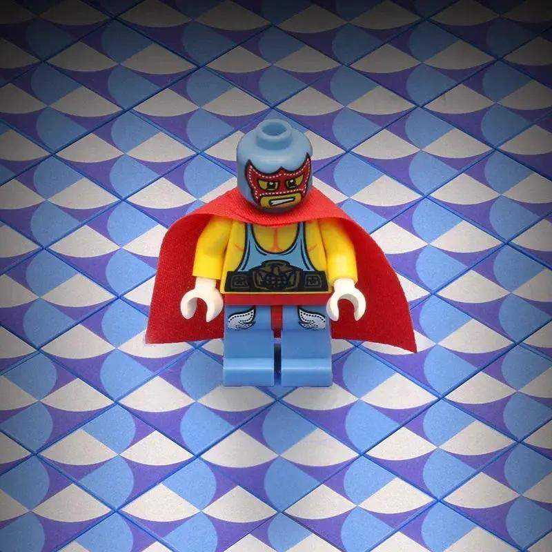 Blue Lightning Scallop LEGO Tile Custom Printed 2x2 - ToylandEU