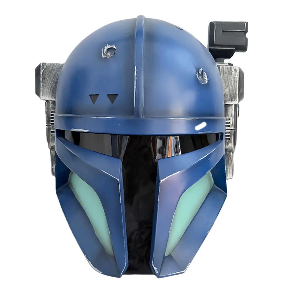  Blue Mandalorian Helmet Mask Adults Premium Cosplay 