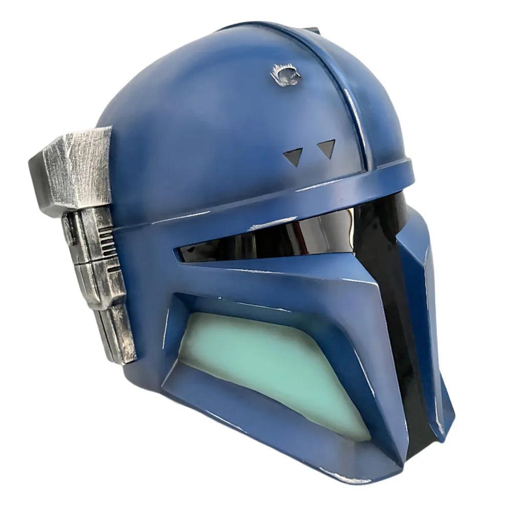  Blue Mandalorian Helmet Mask Adults Premium Cosplay 