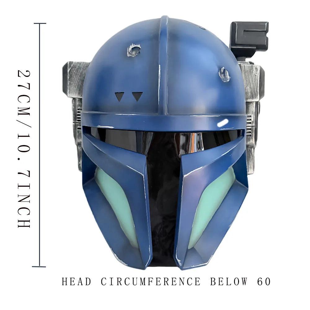  Blue Mandalorian Helmet Mask Adults Premium Cosplay 