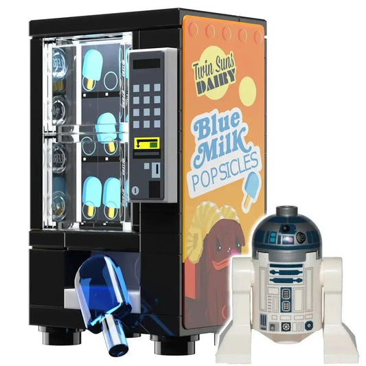  Blue Milk Popsicle Vending Machine with LEGO R2-D2 Minifigure - B3 Customs -  ToylandEU™