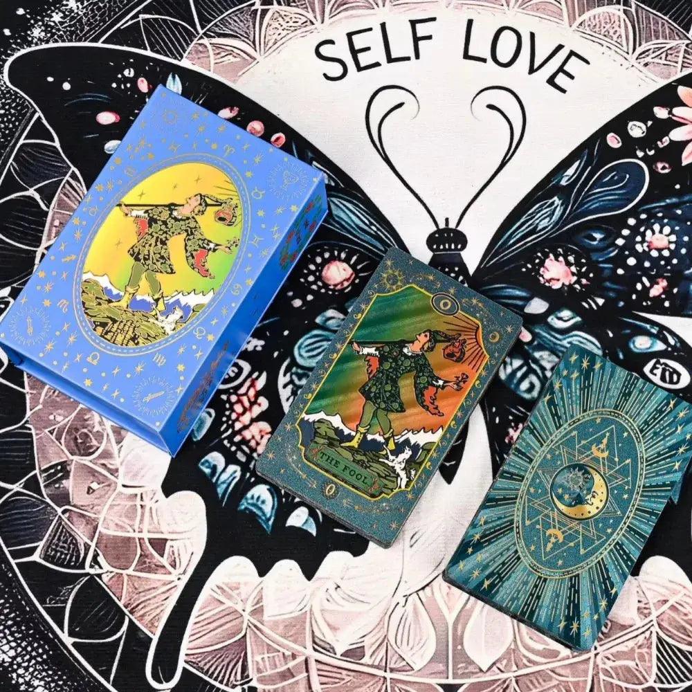  Blue Moon Tarot Cards Waterproof Gold Foil Deck -  ToylandEU™