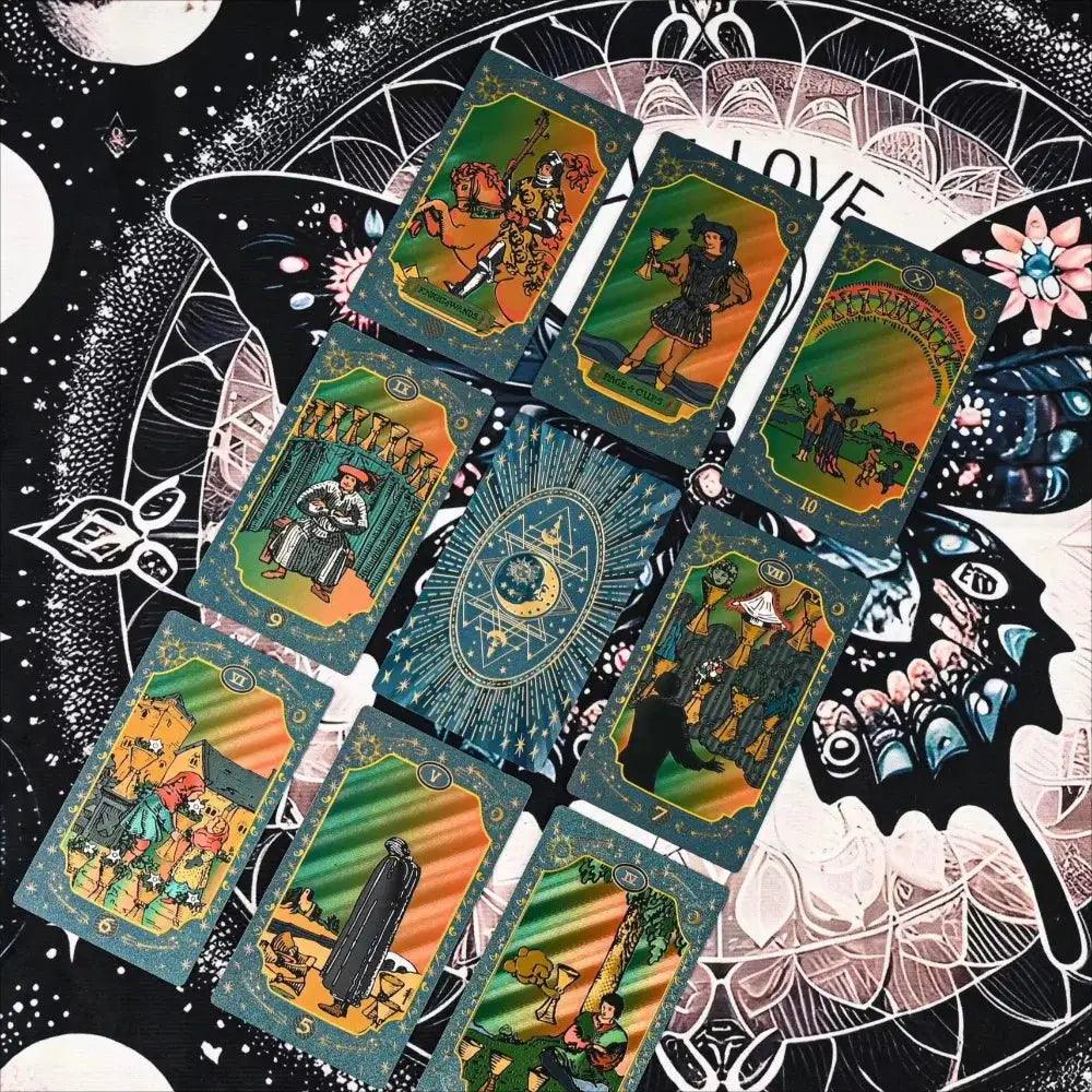  Blue Moon Tarot Cards Waterproof Gold Foil Deck -  ToylandEU™