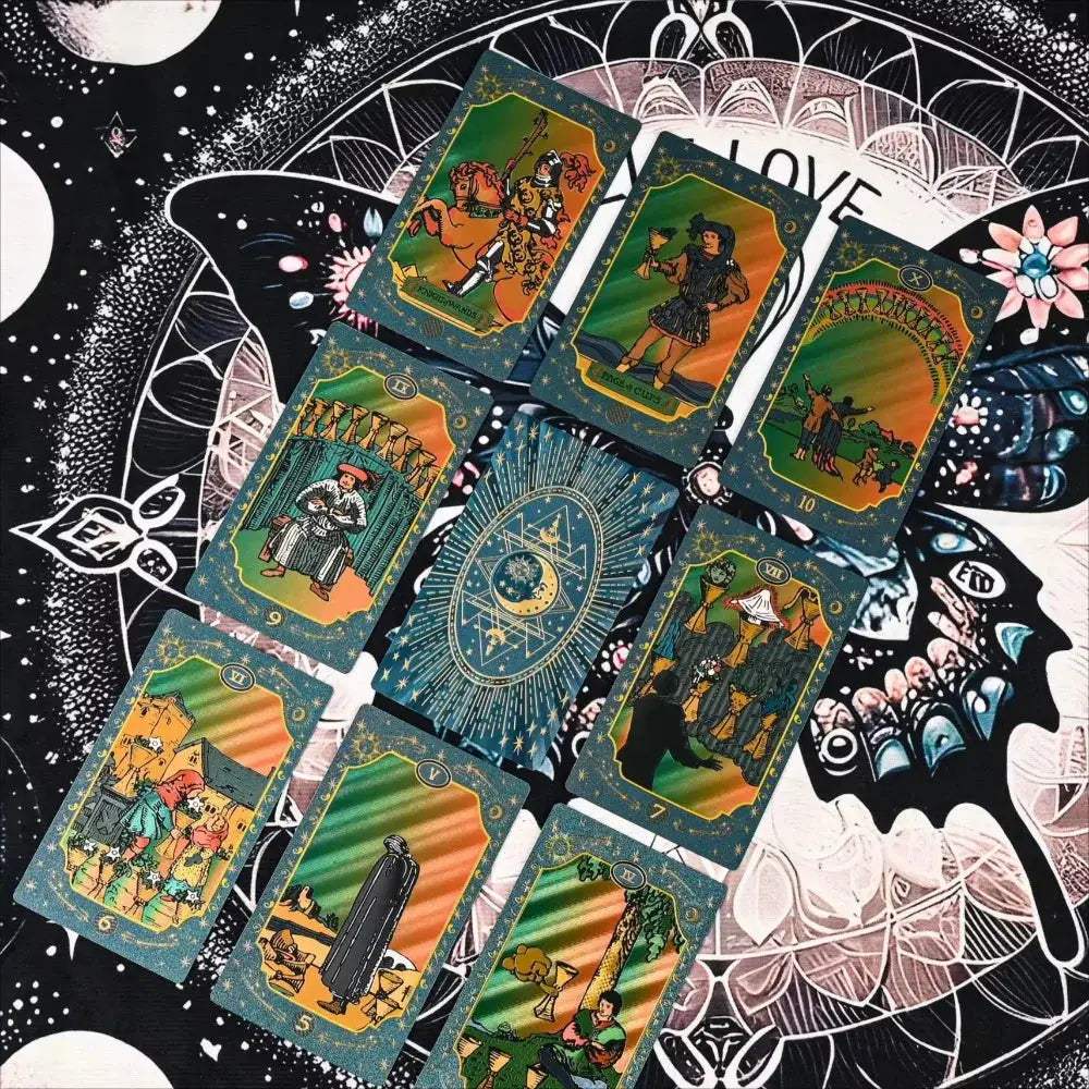  Blue Moon Tarot Cards Waterproof Gold Foil Deck -  ToylandEU™