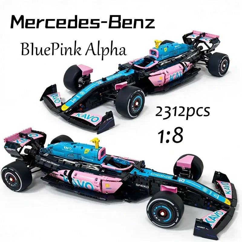  Blue Pink Racing Car Building Block Kit 2312 Pieces Diy -  ToylandEU™