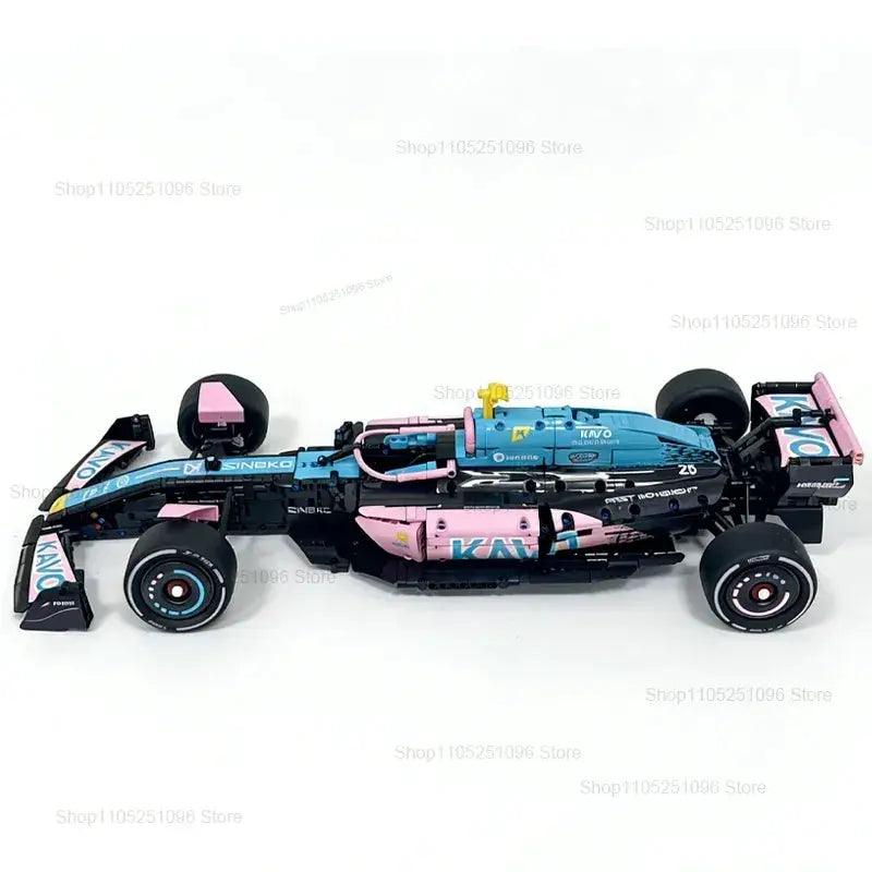  Blue Pink Racing Car Building Block Kit 2312 Pieces Diy -  ToylandEU™