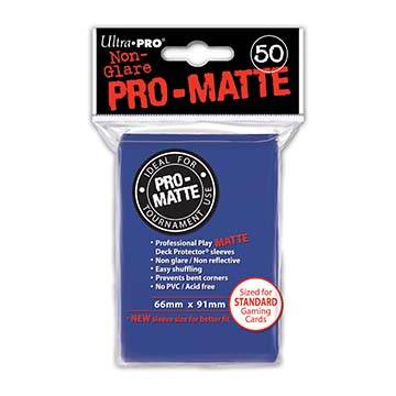Blue Pro Matte Deck Protectors 50 Count Card Sleeves - ToylandEU