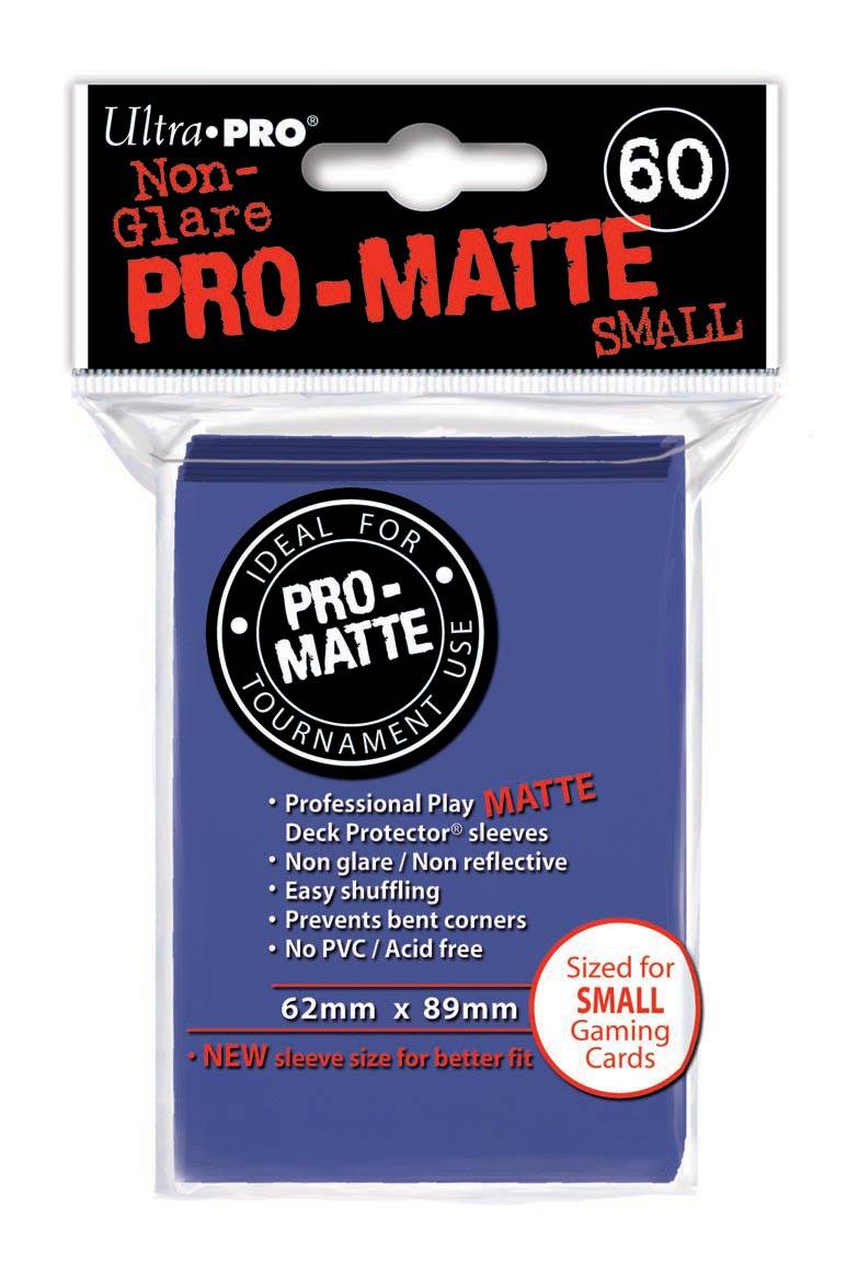 Blue Pro Matte Deck Protectors Small Size Pack Of 60 - ToylandEU