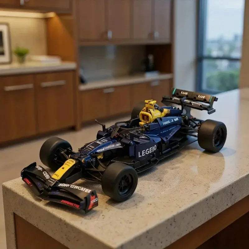  Blue Racing Car Building Blocks For Adults Educational -  ToylandEU™