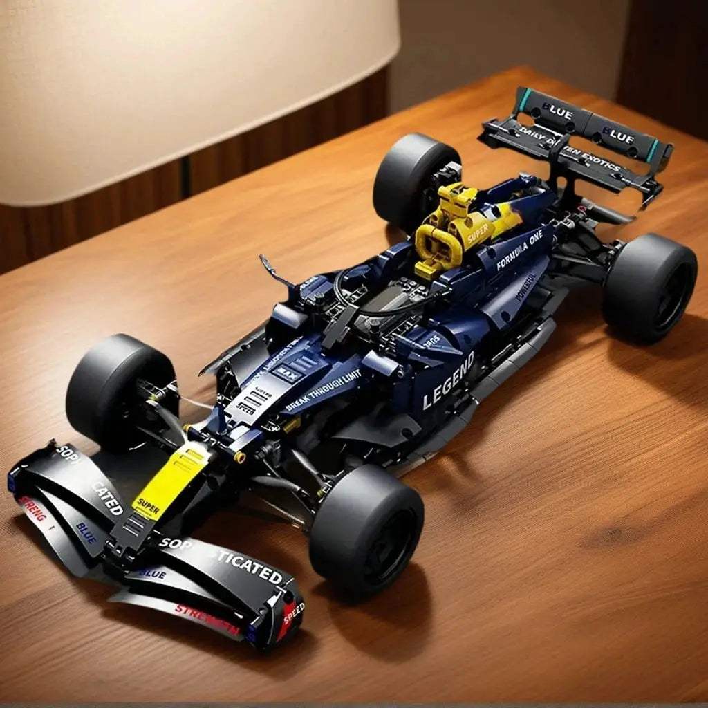  Blue Racing Car Building Blocks For Adults Educational -  ToylandEU™