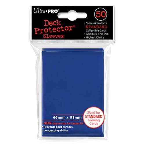 Blue Solid Deck Protectors 50 Count Pack for Cards Standard - ToylandEU