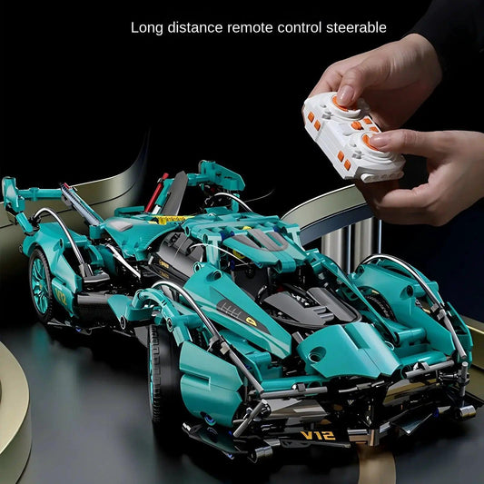  Blue V12 RC Roadster Remote Control Lego Compatible Car -  ToylandEU™