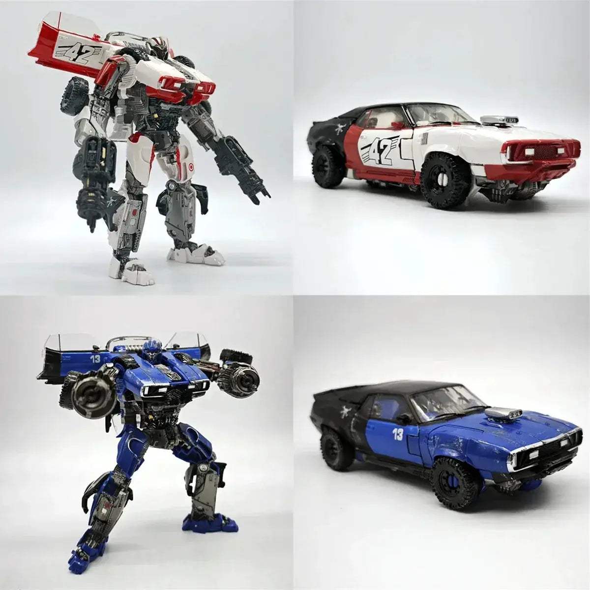 Blue Warrior Transformer Action Figure KO Edition Collectible - ToylandEU