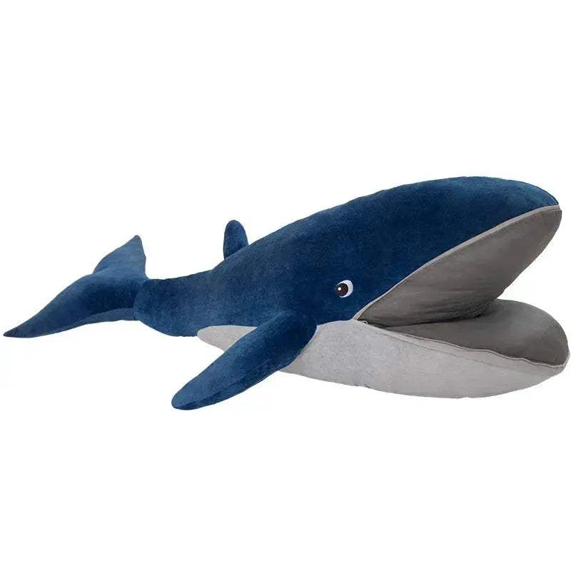 Blue Whale Plush Throw Pillow With Zipper Nordic Style - ToylandEU