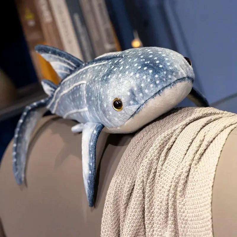  Blue Whale Plush Toy Lifelike Huggable Soft Pillow -  ToylandEU™