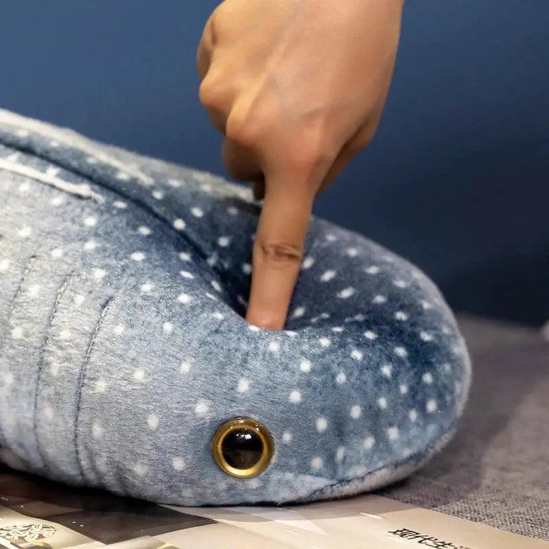  Blue Whale Plush Toy Lifelike Huggable Soft Pillow -  ToylandEU™