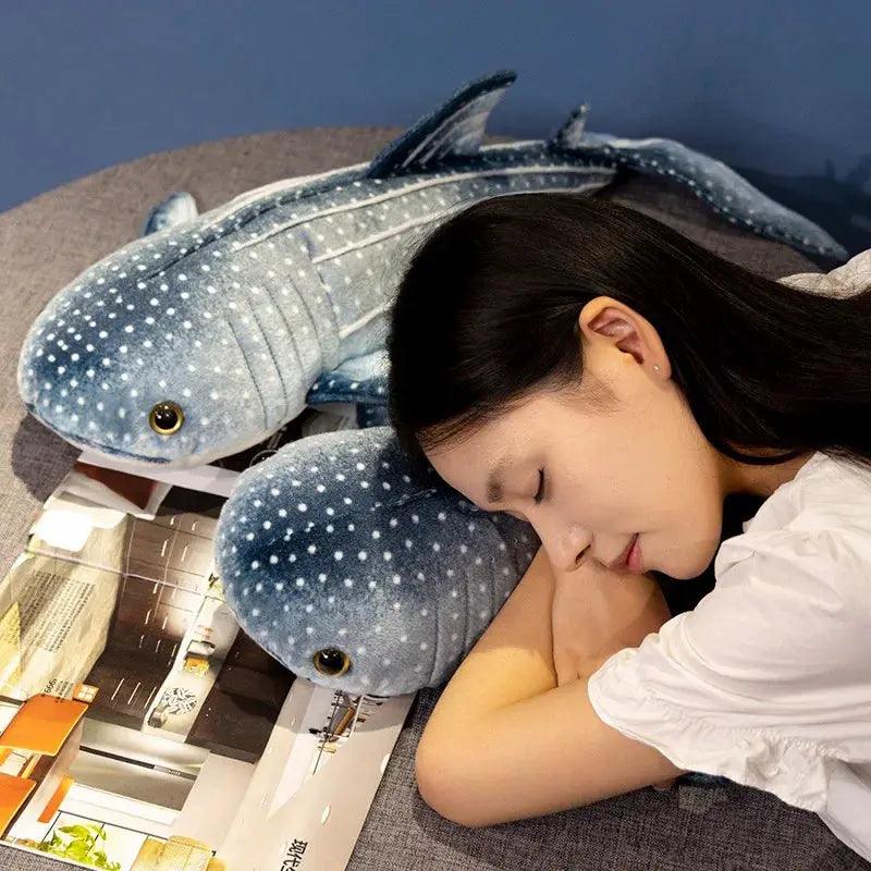  Blue Whale Plush Toy Lifelike Huggable Soft Pillow -  ToylandEU™