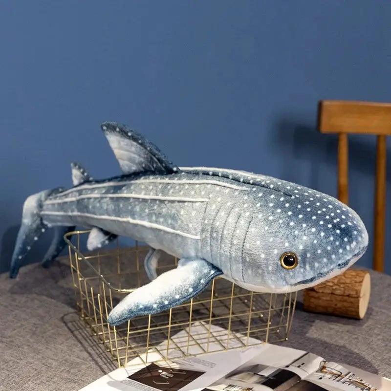  Blue Whale Plush Toy Lifelike Huggable Soft Pillow -  ToylandEU™