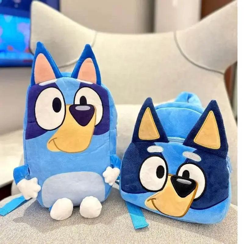  Bluey Cartoon Family Plush Backpack - Children's Fun Snack Bag,  -  ToylandEU™