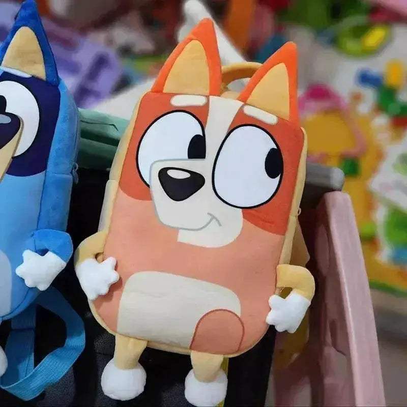 Bluey Cartoon Family Plush Backpack - Children's Fun Snack Bag,  -  ToylandEU™