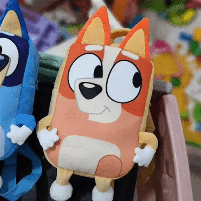  Bluey Family Plush Backpack - Cartoon Dog Schoolbag for Kids -  -  ToylandEU™