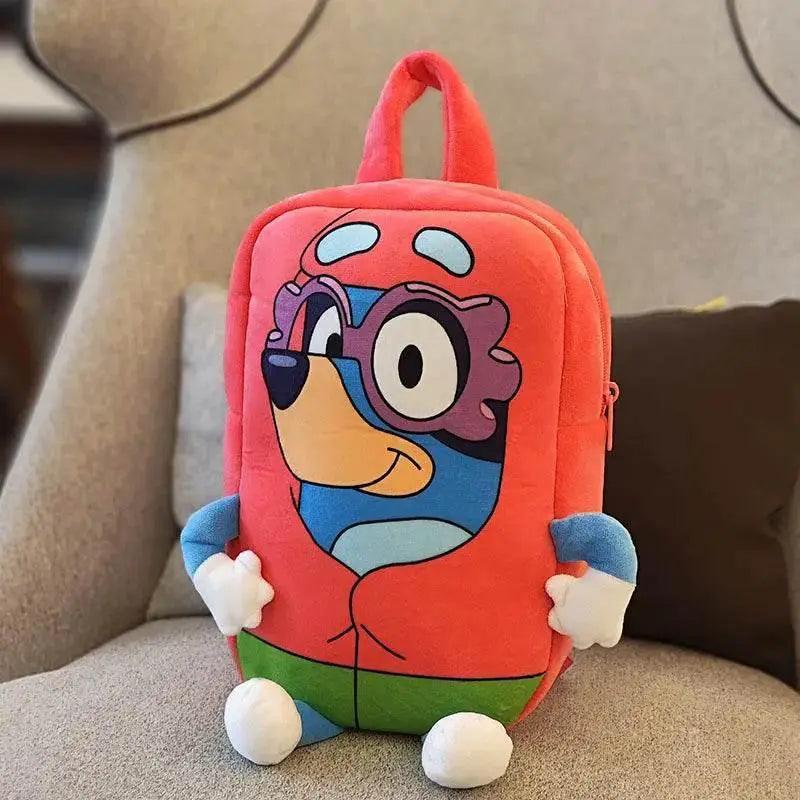  Bluey Family Plush Backpack - Cartoon Dog Schoolbag for Kids -  -  ToylandEU™