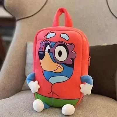  Bluey Family Plush Backpack - Cartoon Dog Schoolbag for Kids -  -  ToylandEU™