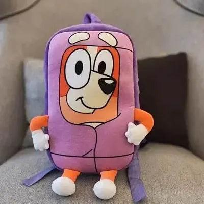  Bluey Family Plush Backpack - Cartoon Dog Schoolbag for Kids -  -  ToylandEU™